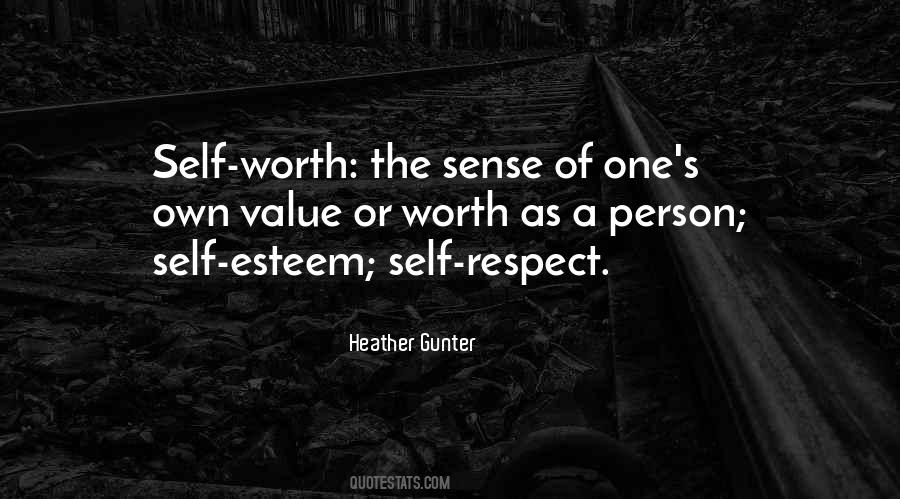 Self Value Quotes #359622