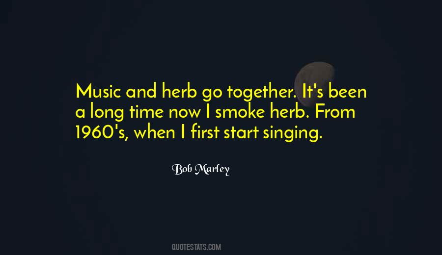 Bob Marley Marijuana Quotes #1185060