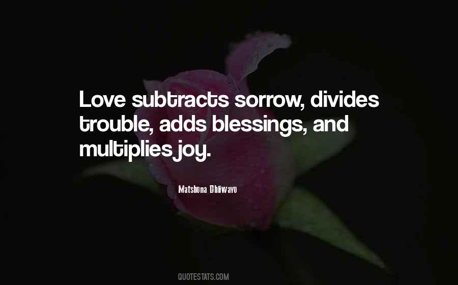 Love Multiplies Quotes #1202848