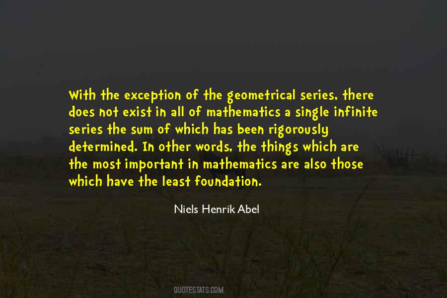 Infinite Series Quotes #1565121