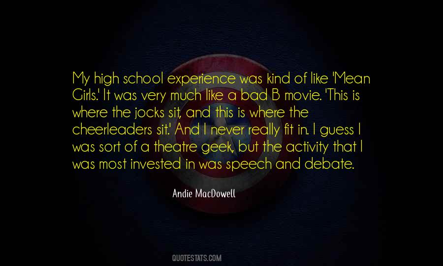 Best High School Movie Quotes #1387434