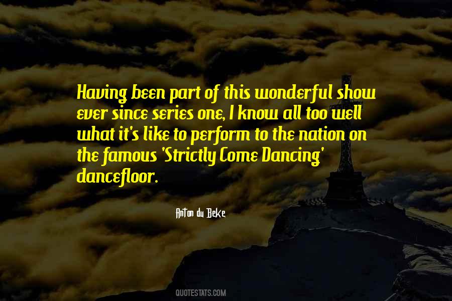 Come Dancing Quotes #58698