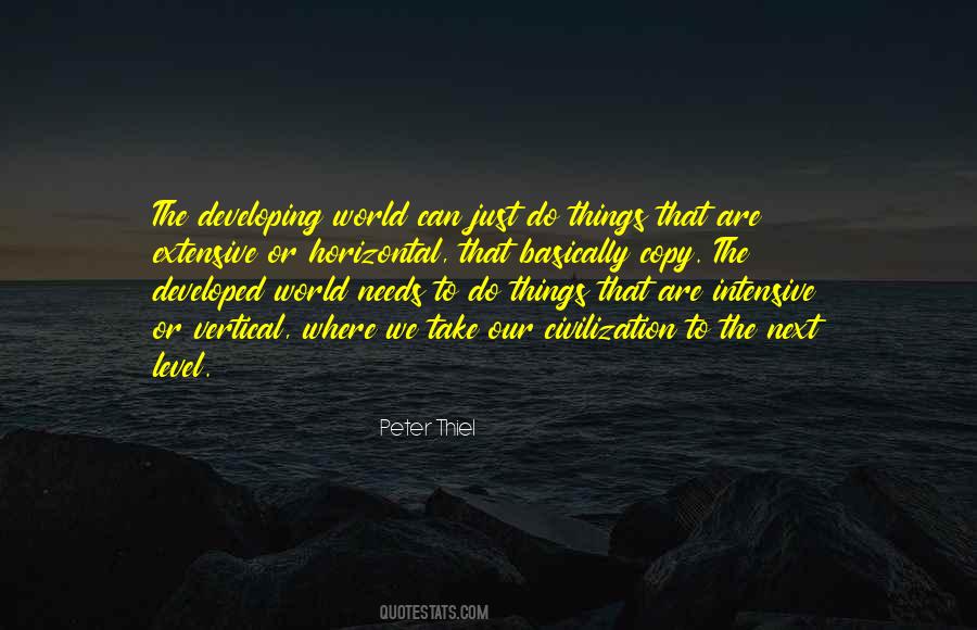 Developed And Developing Quotes #1107130