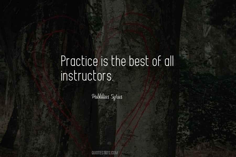 Best Instructors Quotes #1405116