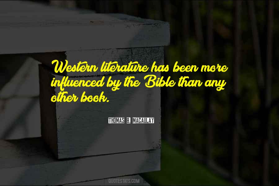 Western Literature Quotes #216137