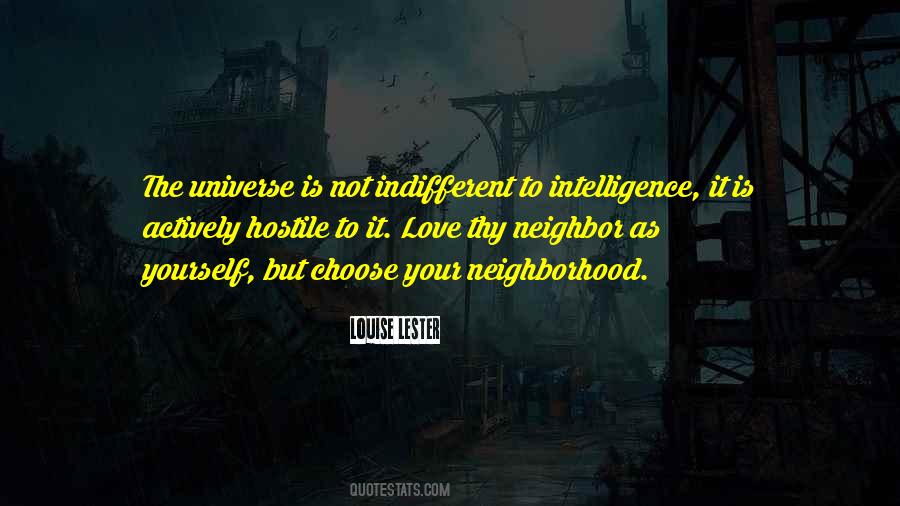 Indifferent Universe Quotes #1595232