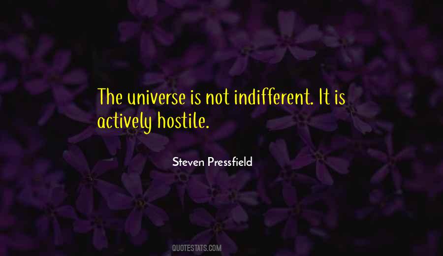 Indifferent Universe Quotes #525754