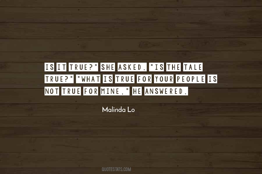 Quotes About Malinda #1643725