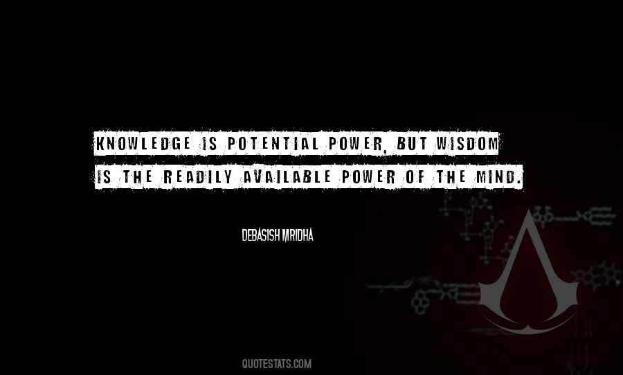 Power Of Wisdom Quotes #425073