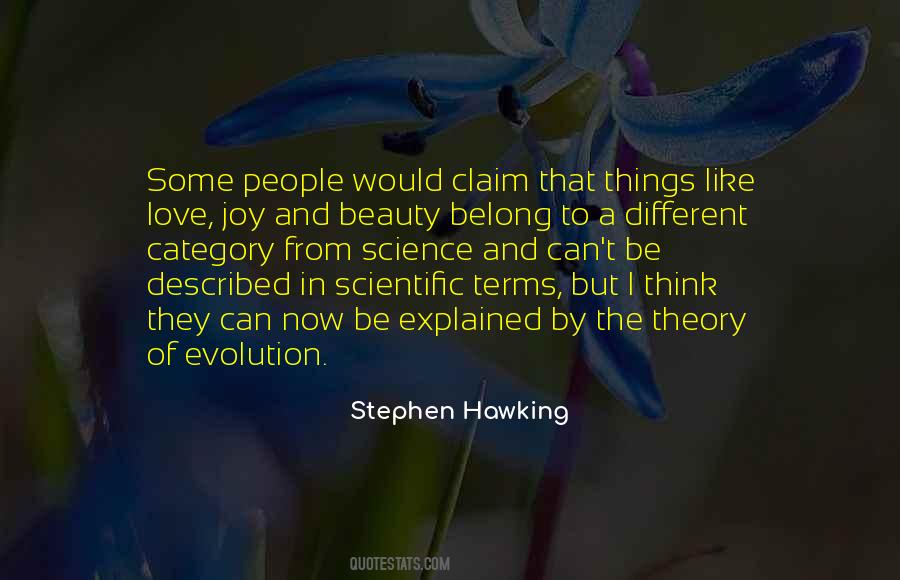 Quotes About The Theory Of Evolution #263626