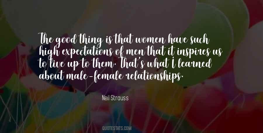 Quotes About Male Female Relationships #1165701