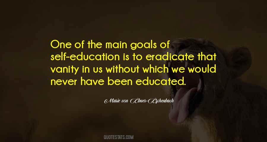 Education Goals Quotes #1283316
