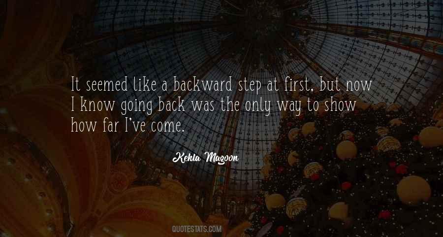 Backward Step Quotes #859312