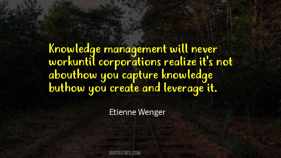 Best Knowledge Management Quotes #1228534