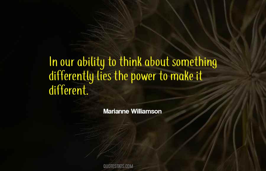 Different Ability Quotes #654430