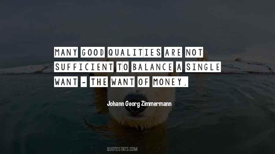 Sufficient Money Quotes #1521570