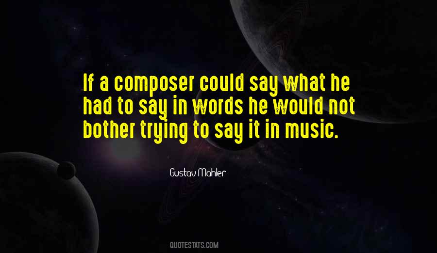Best Mahler Quotes #60854