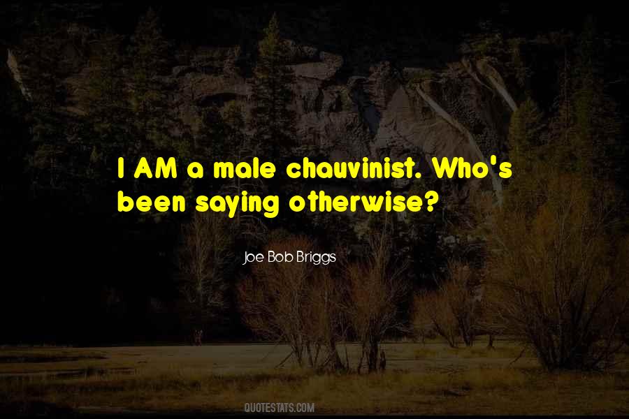 Best Male Chauvinist Quotes #936092