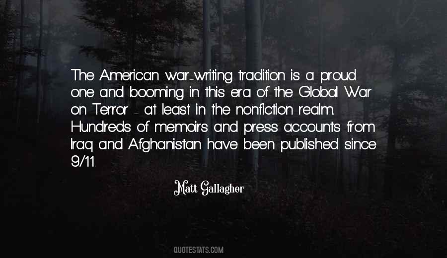 Quotes About The Terror Of War #42297
