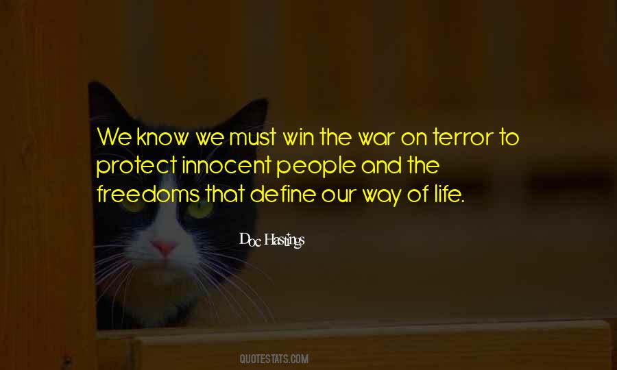 Quotes About The Terror Of War #749382
