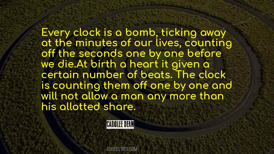 Bomb Ticking Quotes #618137
