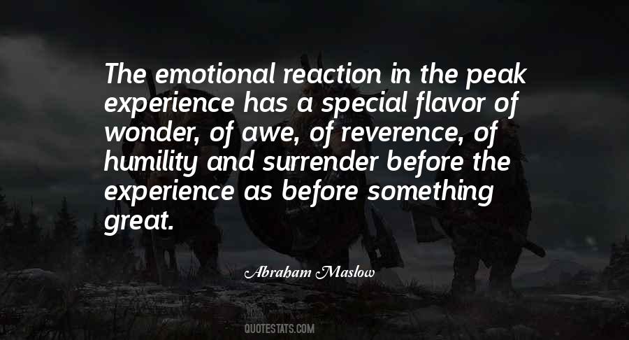 Emotional Reaction Quotes #460169