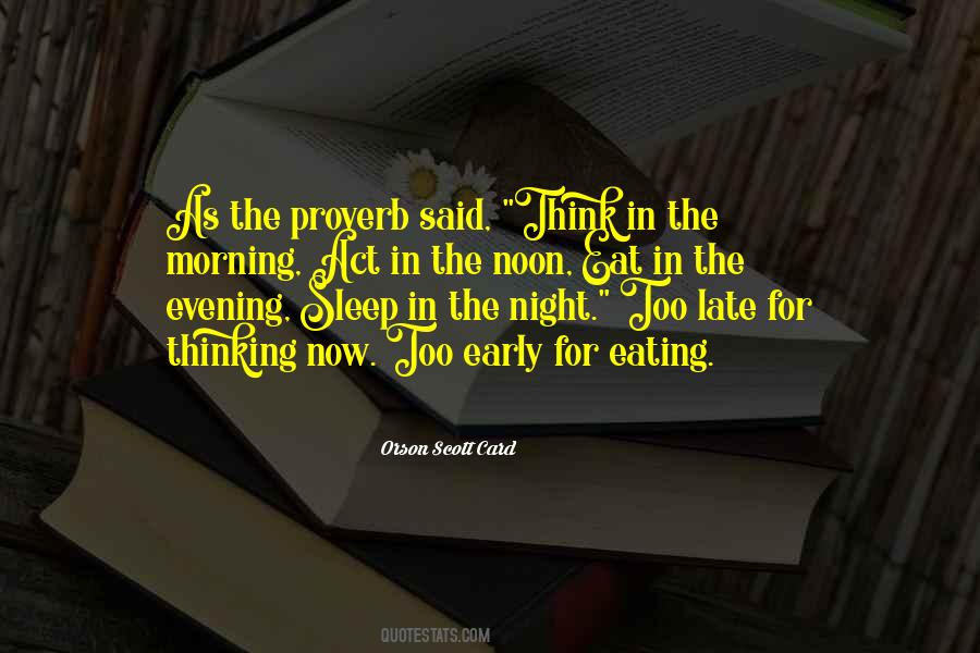 In The Evening Quotes #1846087