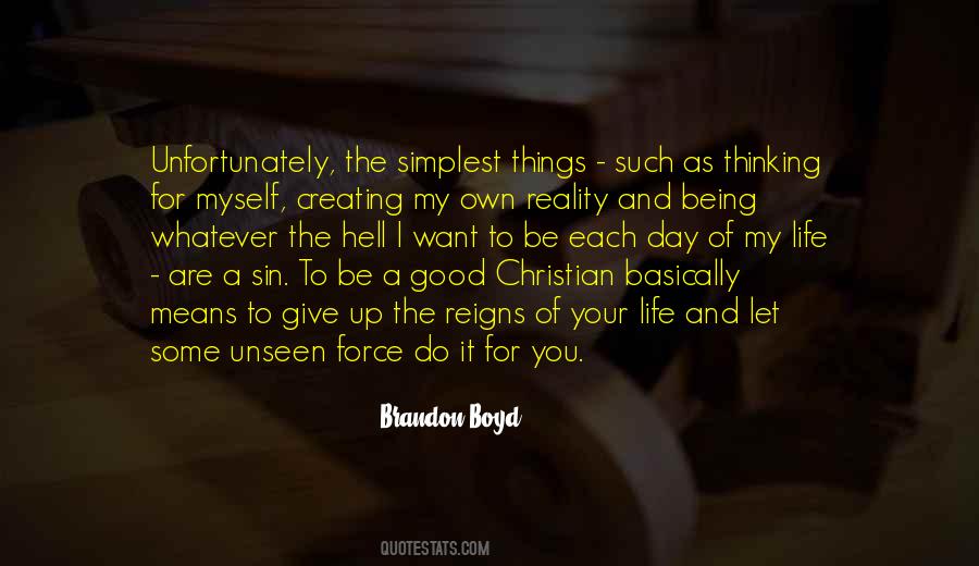 Being Christian Quotes #2287