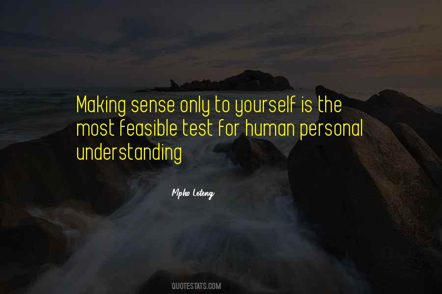 Quotes About Making Sense #1854958