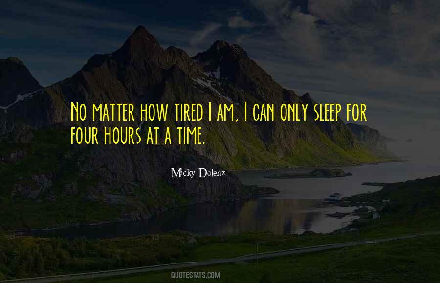 Time Sleep Quotes #243619