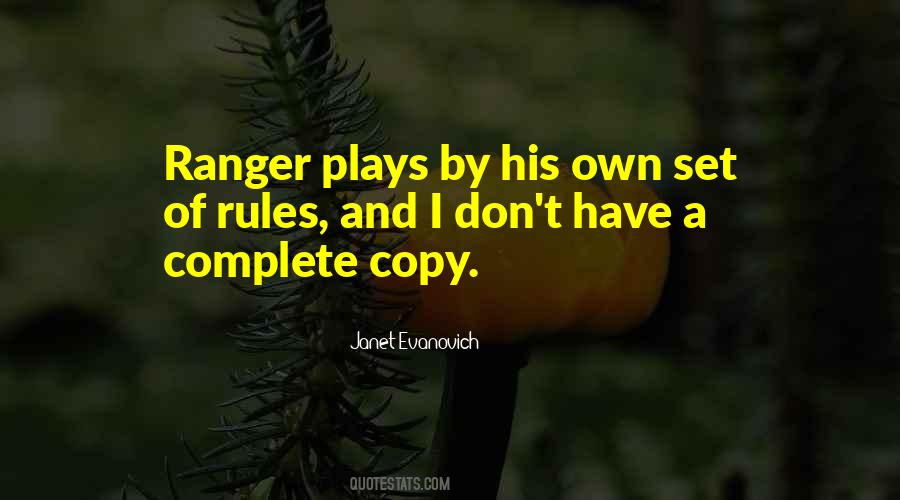 Evanovich Ranger Quotes #312627