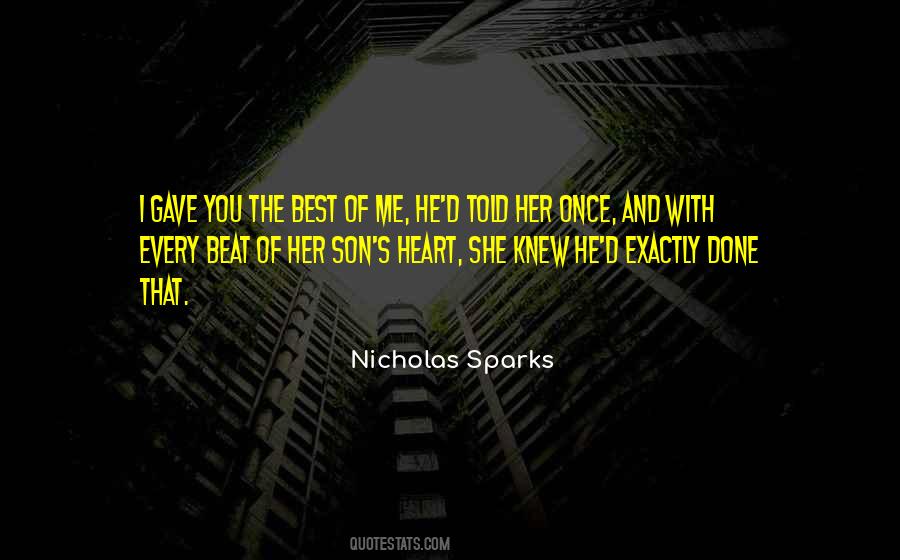 Best Nicholas Sparks Quotes #724500