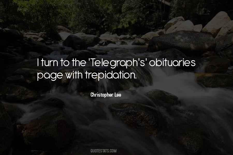 Quotes About The Telegraph #1356775