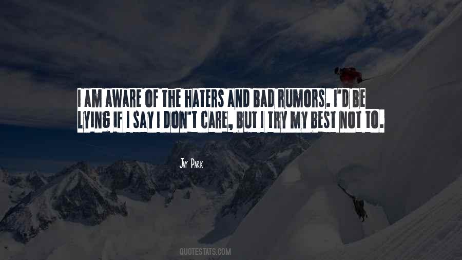 Best Not To Care Quotes #1820843