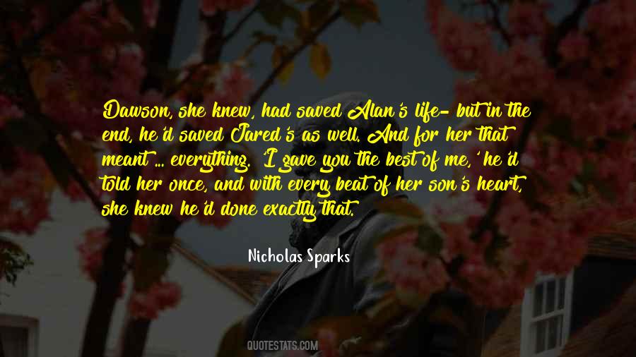 Top 54 Best Of Me Nicholas Sparks Quotes Famous Quotes Sayings About Best Of Me Nicholas Sparks