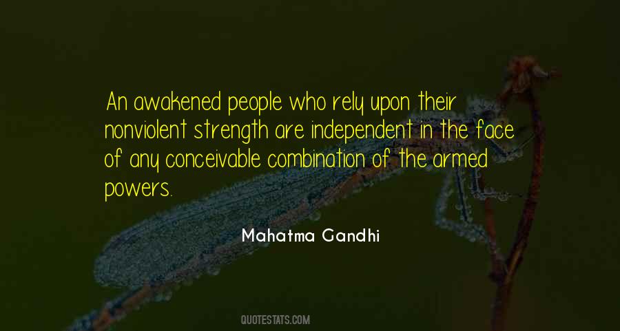 Strength Mahatma Gandhi Quotes #458539