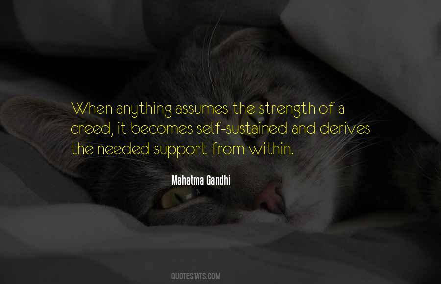 Strength Mahatma Gandhi Quotes #46287