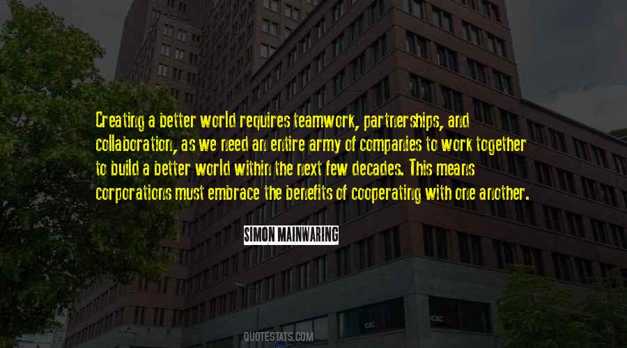 Quotes About The Teamwork #523390