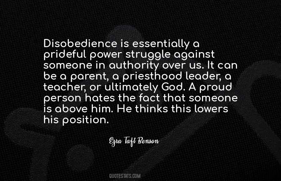 Priesthood Authority Quotes #1691995