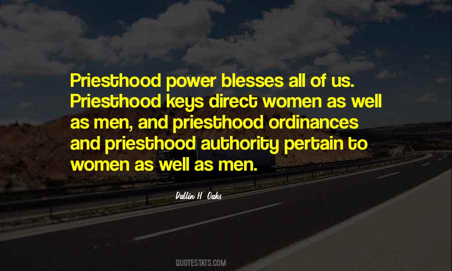 Priesthood Authority Quotes #906948