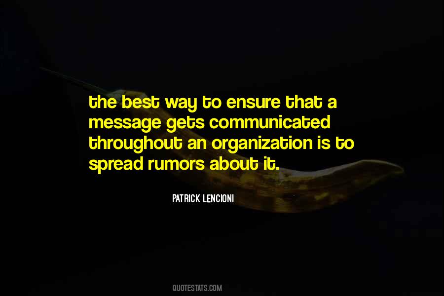 Best Organization Quotes #1234002