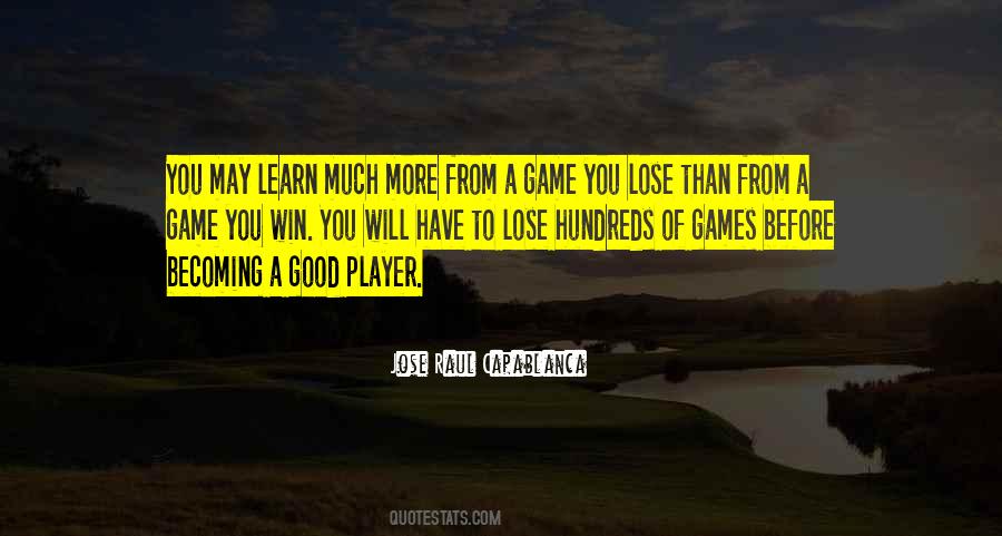 Winning Games Quotes #333667