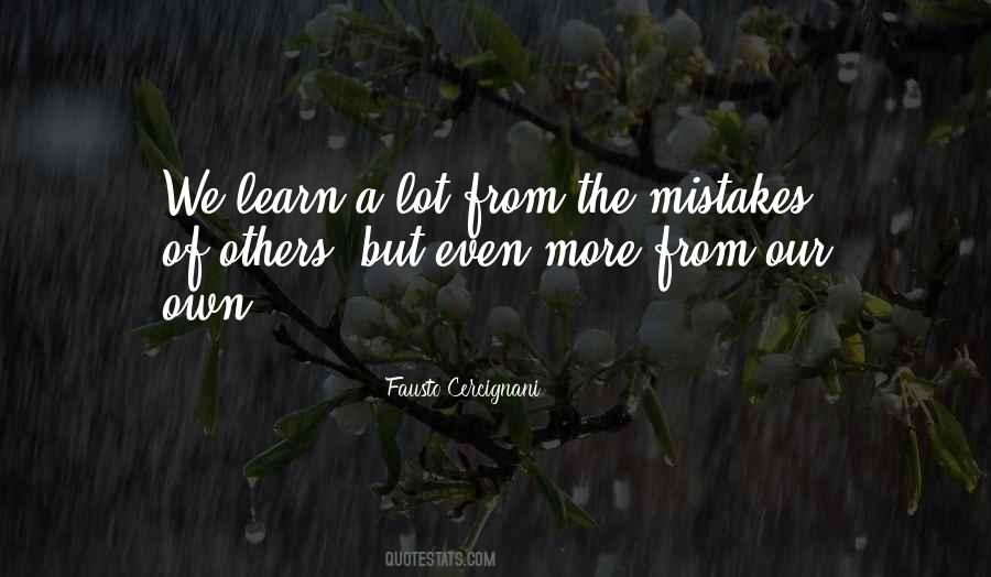 Learn From Mistake Quotes #502238