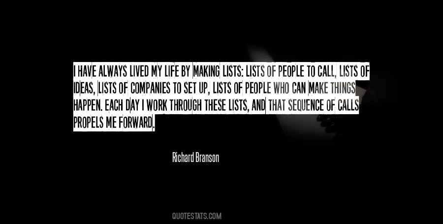 Quotes About Making Lists #649290