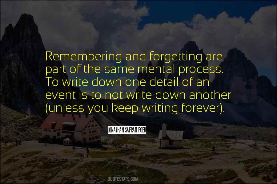 Not Remembering Quotes #580496