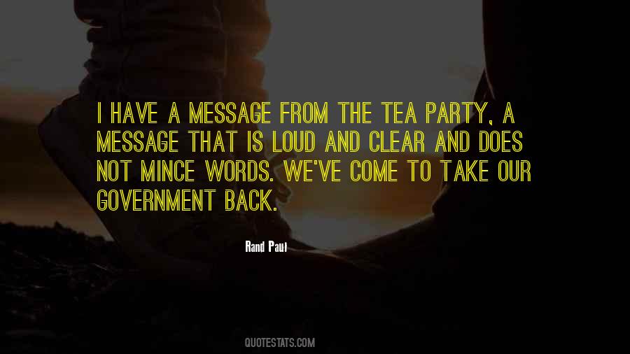 Quotes About The Tea Party #680413