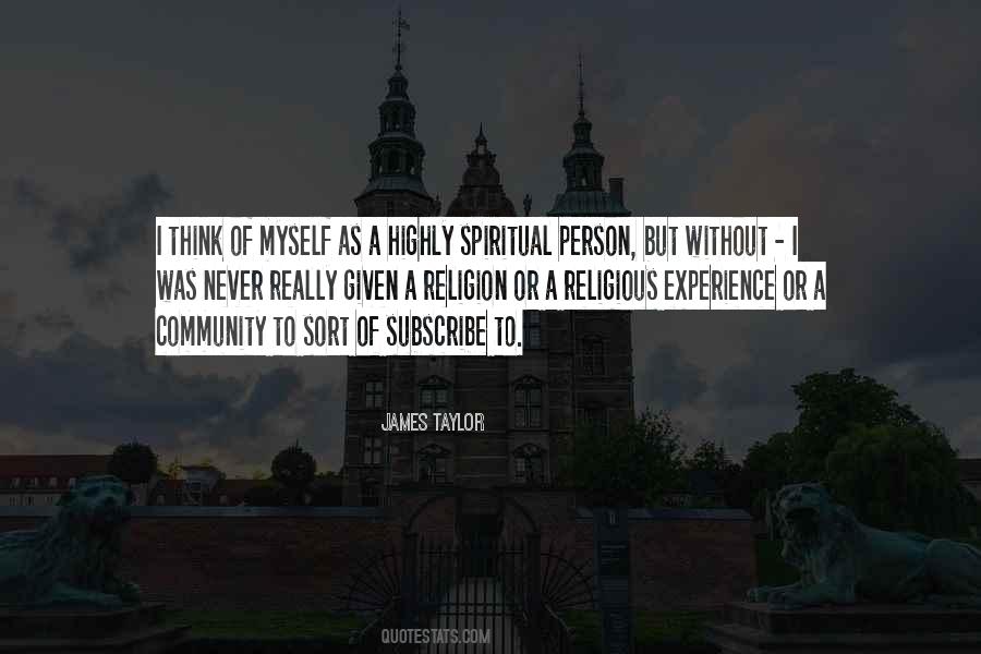 Religious Experience Quotes #40961