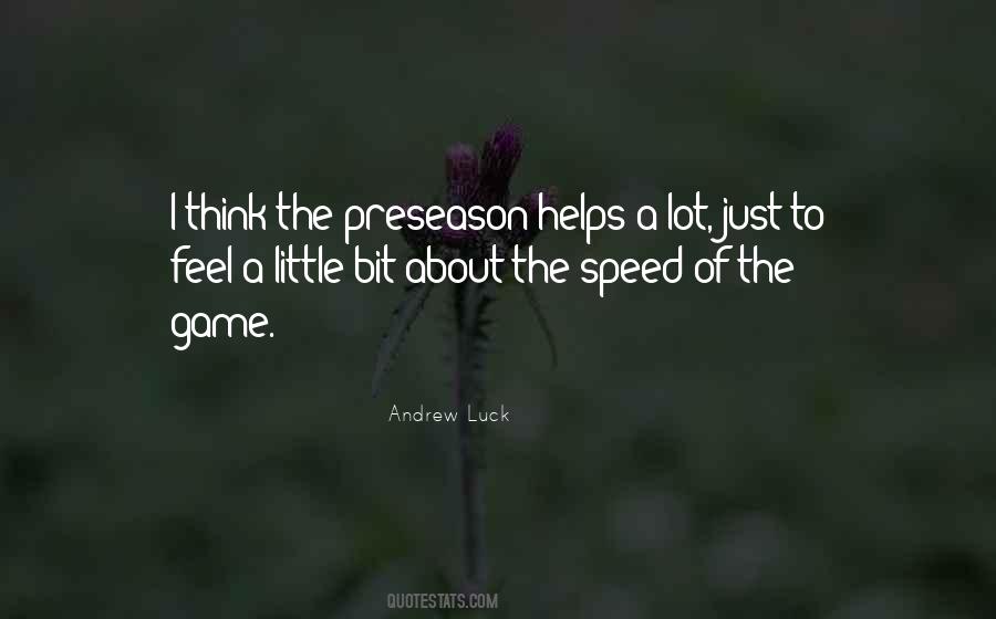 Best Preseason Quotes #123074