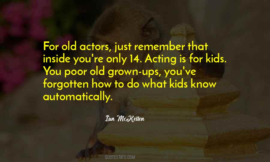 Acting For Kids Quotes #479355