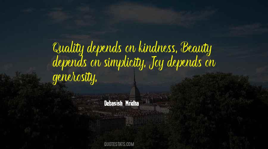 Quality Depends Quotes #956722